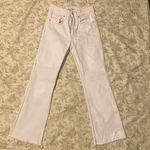 Size 4, fit and flare, Zara, white, jeans, only worn 2 times